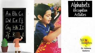 Alphabets or letter recognition activities for toddlers !