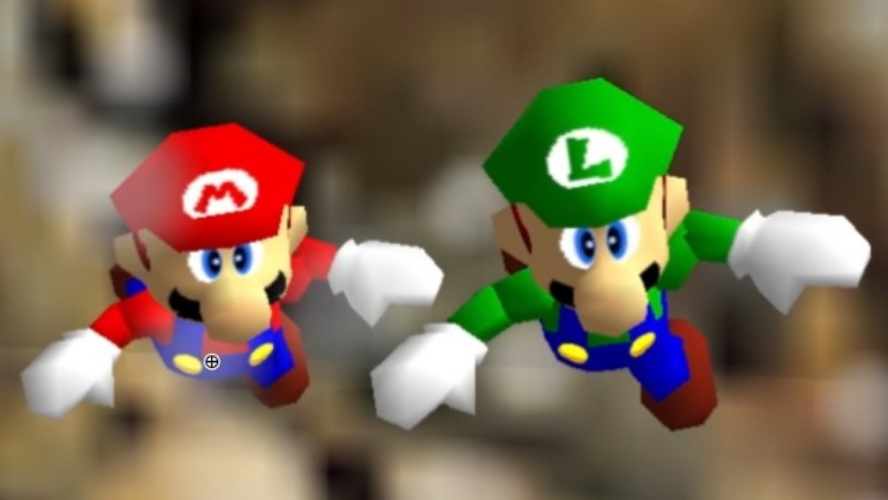 dos imbeciles completando MARIO 64 al 100%