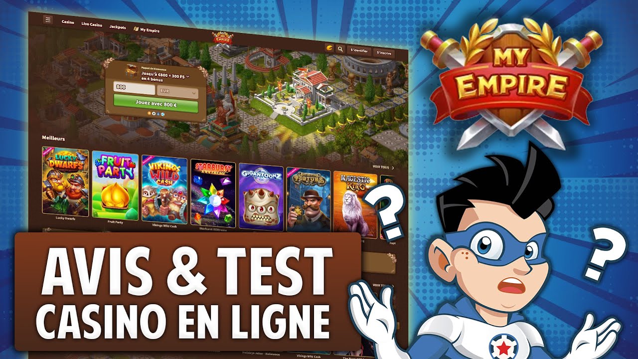 Rozhraní My Empire Casino mobilní aplikace