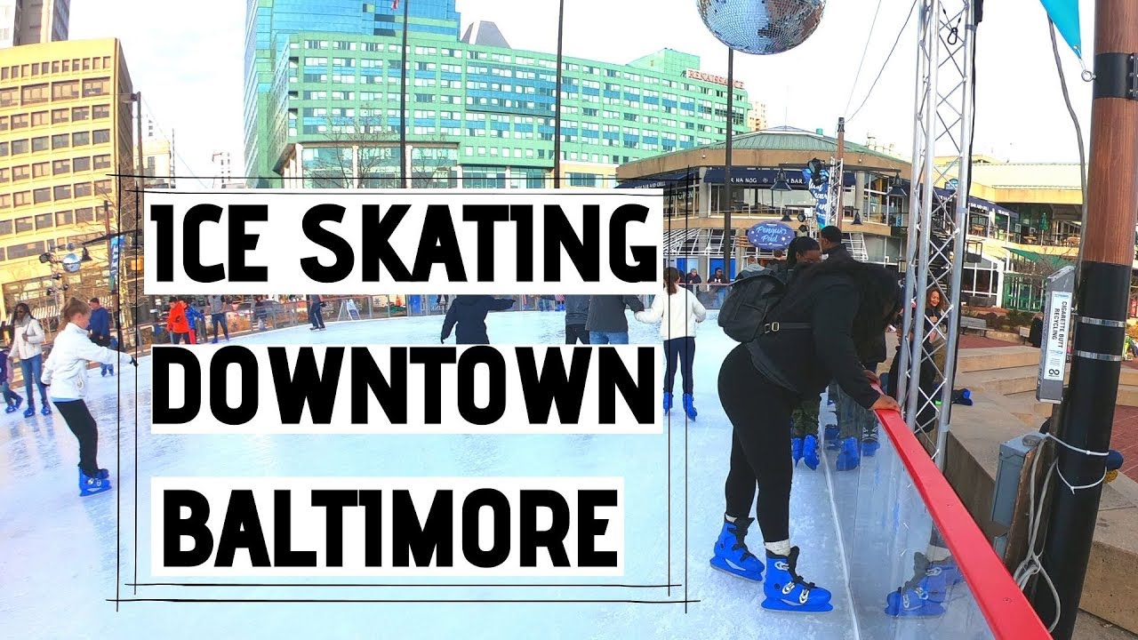 FIRST TIME ICE SKATING! / Pandora Ice Rink / Downtown Baltimore Gopro 7 Black DJI Phantom 3