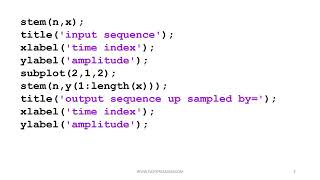 MATLAB SIMULATION FOR INTREPOLATION