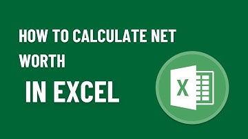How to Calculate Net Worth in Excel | Personal Finance Spreadsheet Tutorial