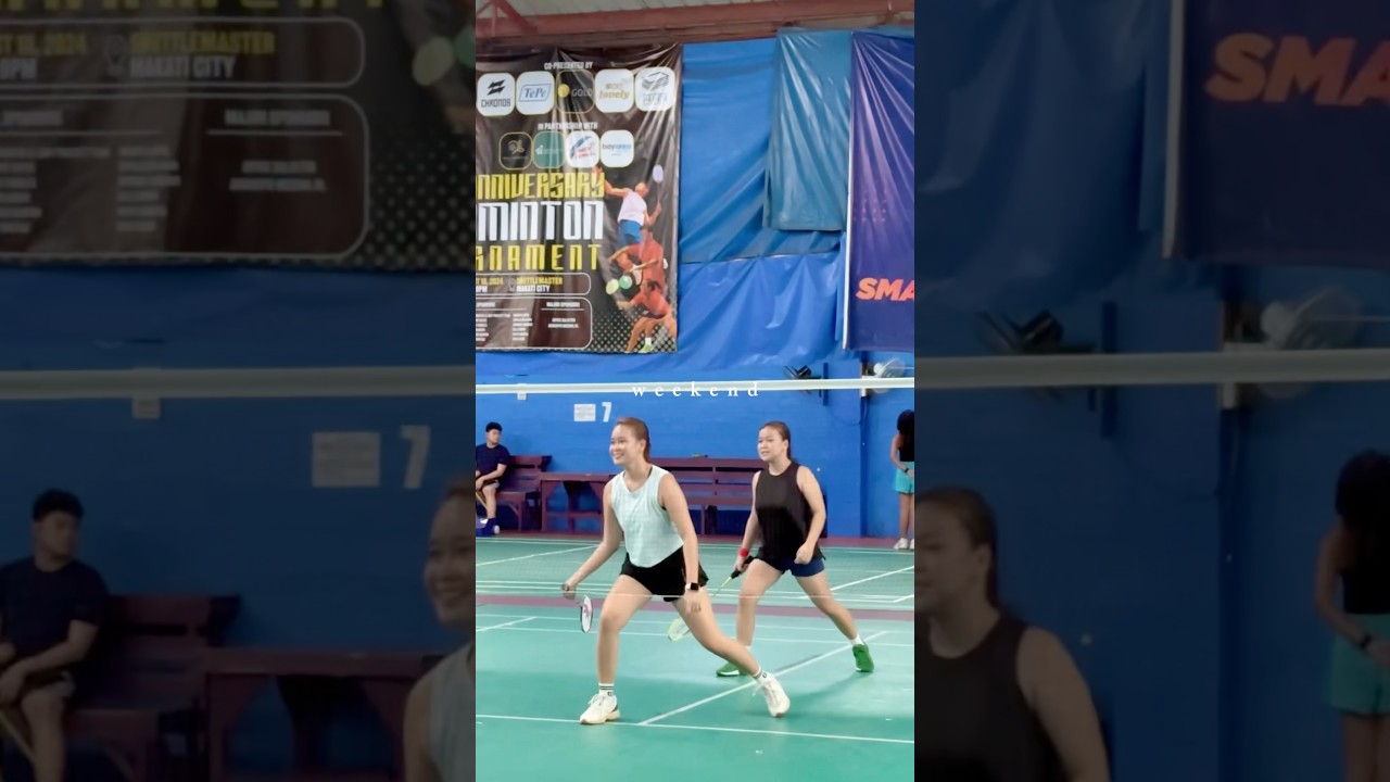 No rain can stop our weekend badminton 🏸 