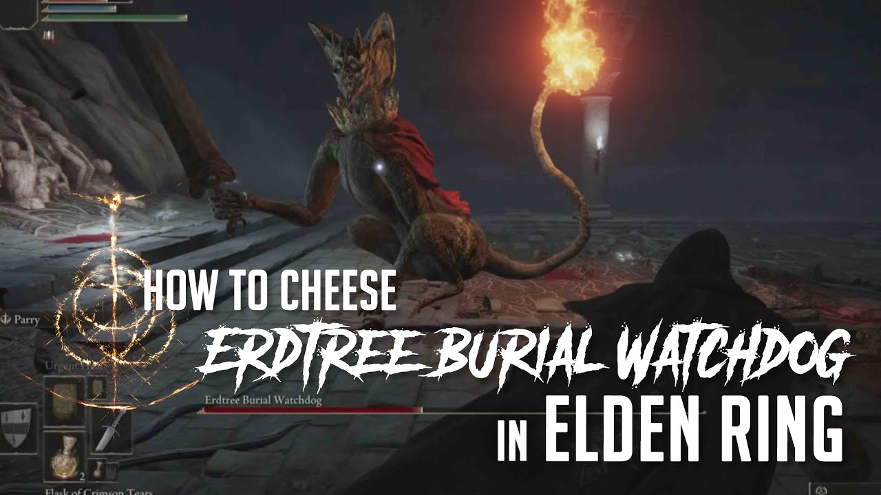 How to Cheese Erdtree Burial Watchdog in Elden Ring (Melee - Easy Kill)