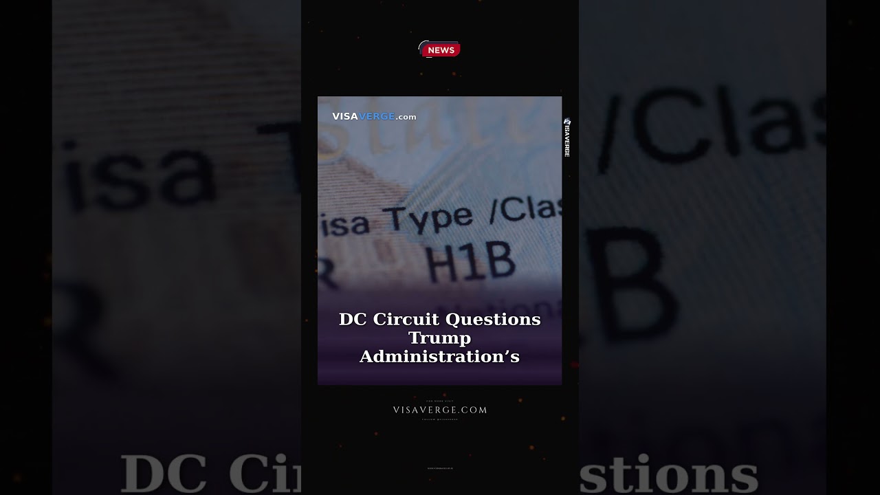 DC Circuit Questions Trump Administration’s $100,000 H-1B Entry Fee as Tax