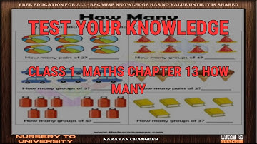 CLASS 1  MATHS CHAPTER 13 HOW MANY