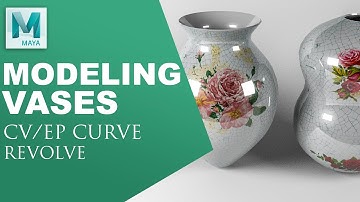 Modeling Vases in Maya Using Revolve Tool