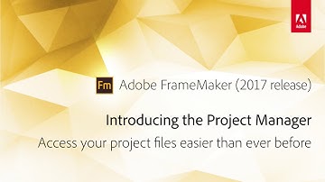 FrameMaker 2017: Project Manager