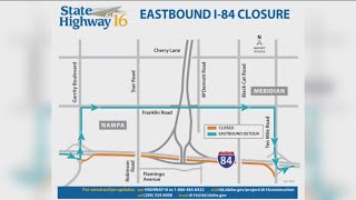 Expect overnight closures on I-84 near Highway 16 overpass