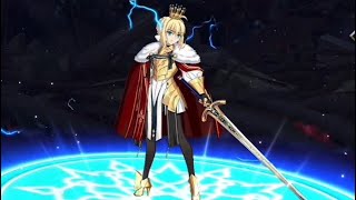 【FGO】Grand Saber Lord Logres Summoning & Battle Animation 「ロード・ログレス」