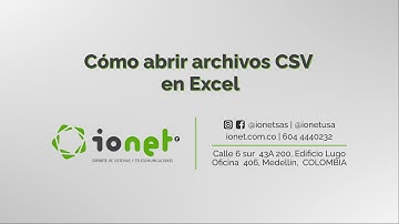 Cómo abrir archivos .CSV en Excel