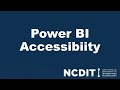 Power BI Accessibility