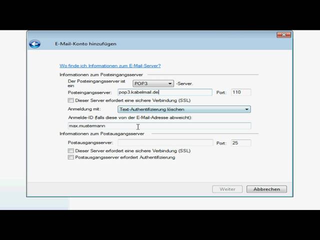 KABELMAIL MAILS ABRUFEN visual data 3
