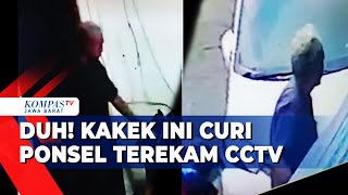 Kakek Curi Ponsel Terekam CCTV