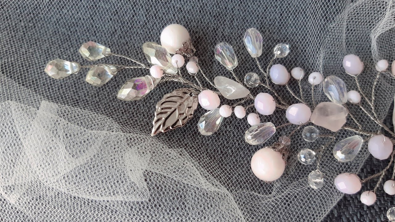 How to Make Hair Accessory Hair Vine Bridal hair Pin Hair wire (การทำ เครื่องประดับผม เจ้าสาว)