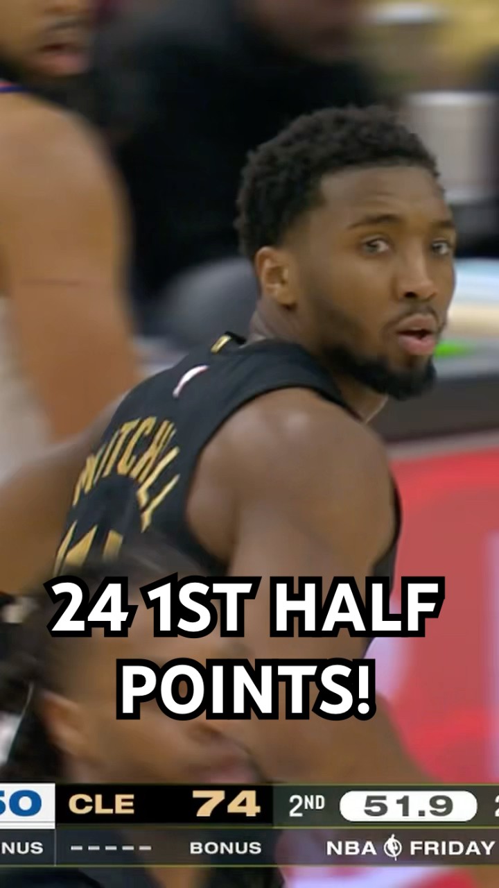 Donovan Mitchell GOES OFF for 24 first-half points