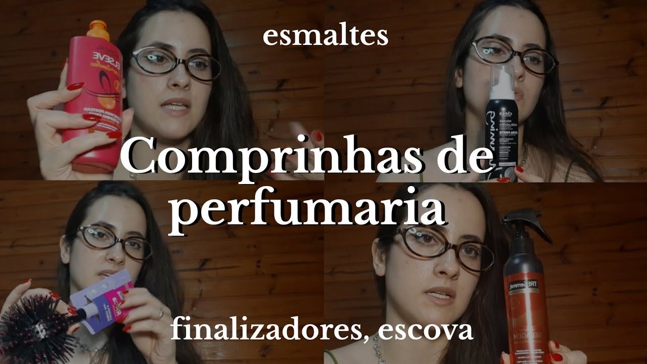 ☆Comprinhas de perfumaria/ fármacia itens de cabelo (finalizador, fixador, escova ouriço, esmaltes)☆