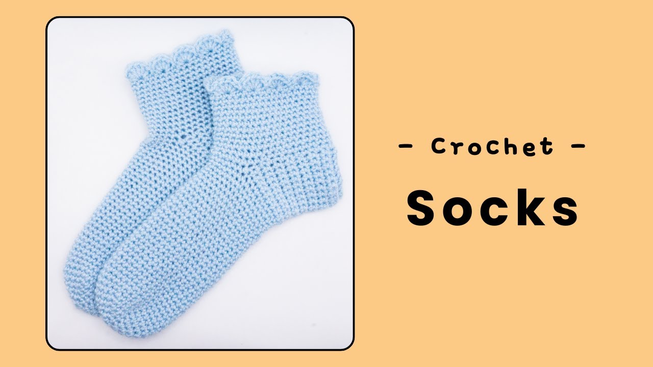 Simple Cozy Crochet Socks Pattern - Easy Pattern - Free Written Pattern