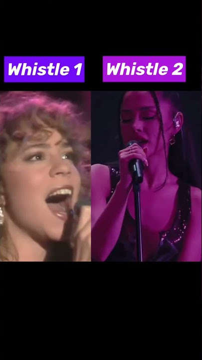Mariah Carey vs. Ariana Grande whistle note #shorts #mariahcarey #arianagrande