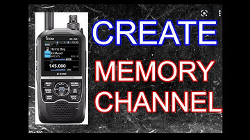 ICOM ID-52 Create Memory Channel