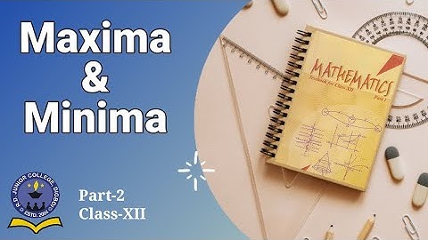 Absolute maximum and Absolute minimum//Application of Derivatives//class 12