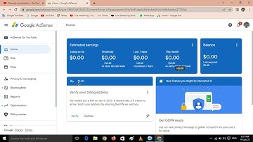 How To Verify Google Adsense PIN In 1 Minute - EASY