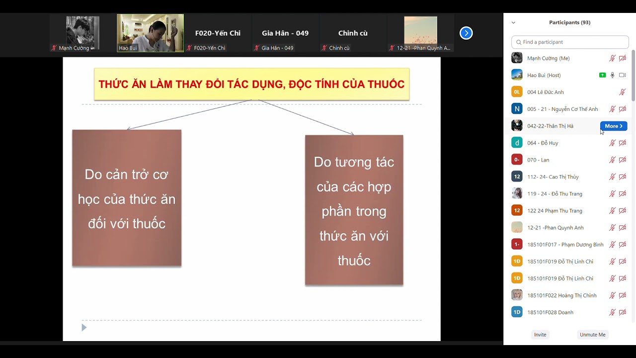 13/9: Tương tác thuốc (1)