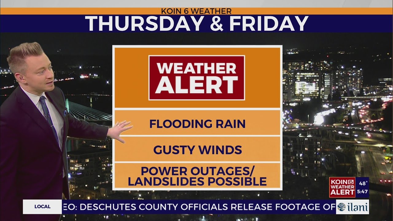 Atmospheric river to lead to flooding, power outages in the PNW - YouTube