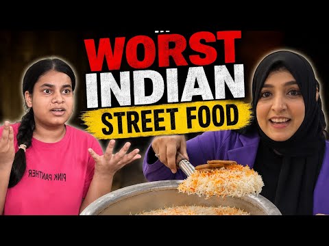 Worst indian street food!🤮(Chowmein juice &parle-G briyani).part:=2.