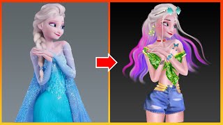 Glow Up Elsa Frozen - Disney Princesses Makeup Art