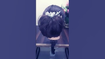 Beautiful juda with clutcher hairstyle #shorts #youtubeshorts #shortsfeed #ytshorts #viral #video
