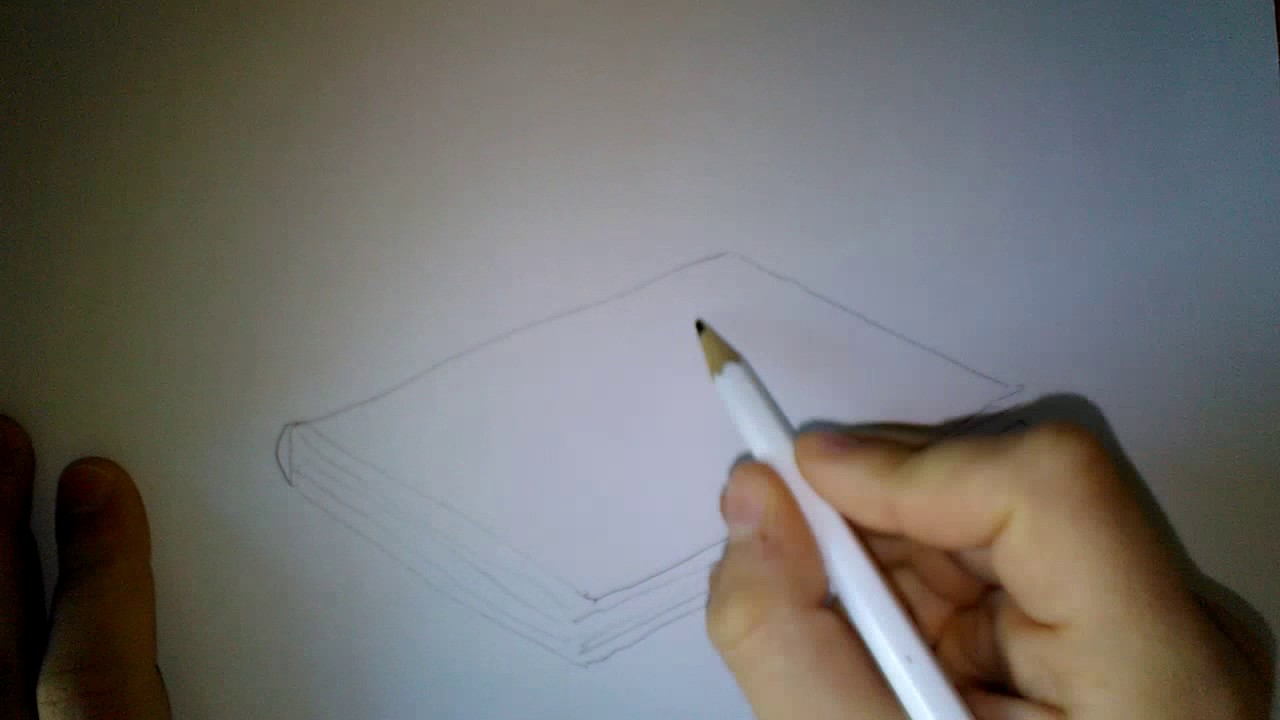 Hoe teken je een boek - YouTube