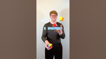 Solving 3 cubes while JUGGLING | The T Shapes!