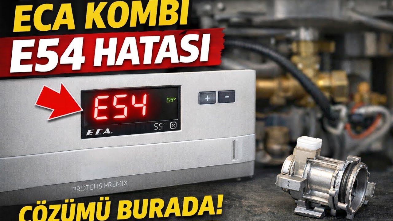 ECA Kombi E54 Hatası Nedir? | E54 Arızası Nasıl Giderilir? (Adım Adım Uygulamalı Anlatım)