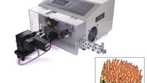 How to operate computer wire cutting stripping and twisting machine operate video