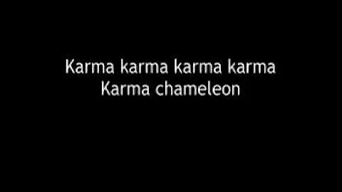 Karma chameleon- Boy George - lyrics