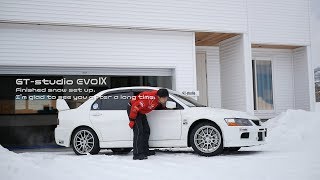 Last snow set up｜EVOⅨ in HOKKAIDO.