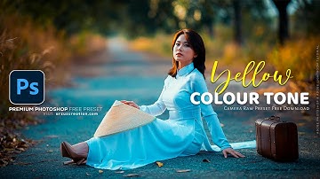 Photoshop Tutorial: Cinematic Yellow Colour Grading Photoshop । Photo Editing in Photoshop