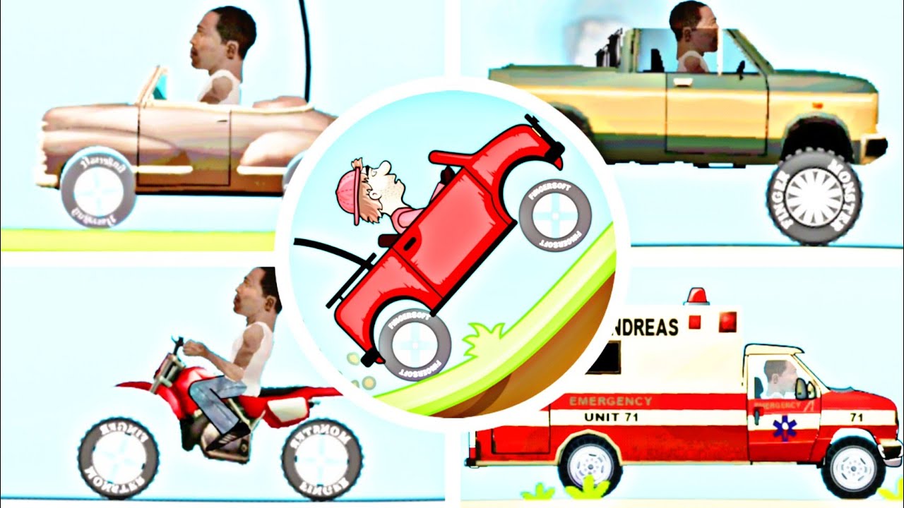 ГОНКИ ПО ГОРАМ - ВСЕ ТРАНСПОРТНЫЕ СРЕДСТВА ДЛЯ GTA MOD