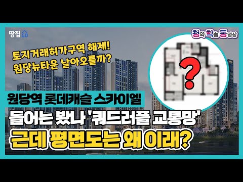 원당 대장주 떴다! 역세권에 대단지인데...평면도 보고 '대실망'ㅣ원당역 롯데캐슬 스카이엘ㅣ청학동