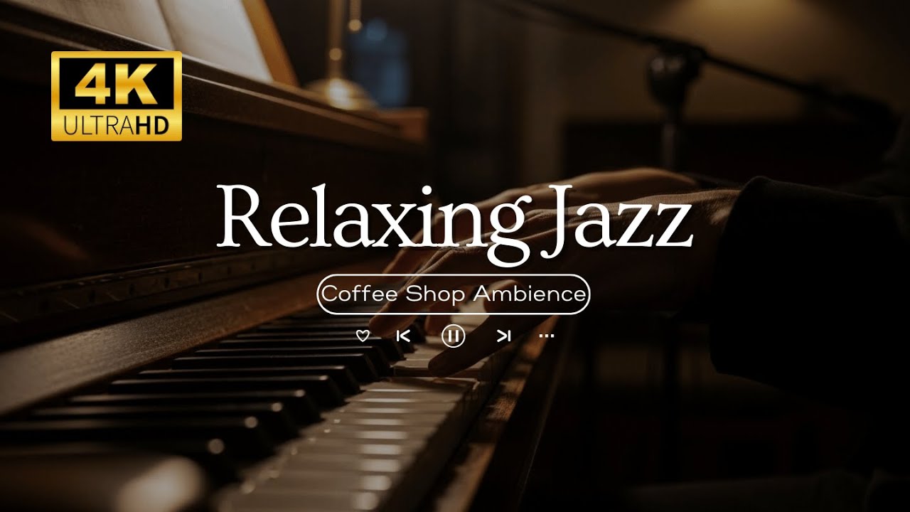 Rainy Jazz Cafe - Smooth Piano Jazz Music In 8K Cozy Coffee Shop For Relaxing