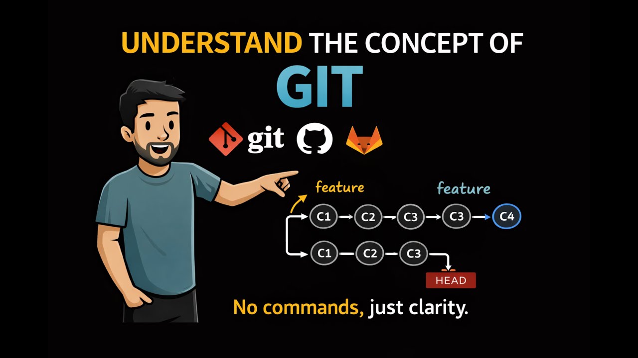 Understand Git Properly (No Commands, Just Concepts) - YouTube