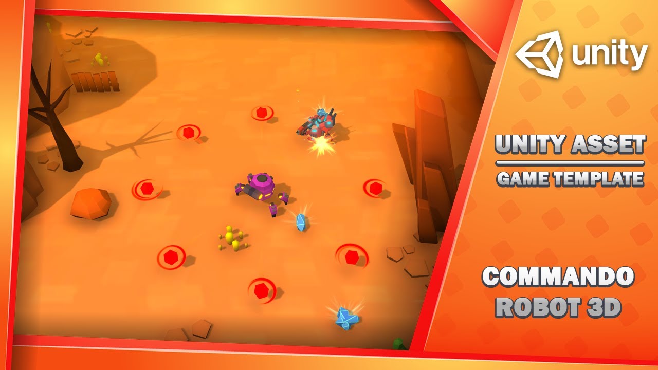 Commando Robot 3D - Game Template, video preview 11