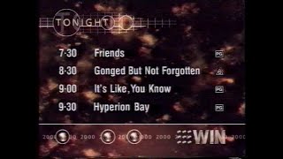 WIN Television - Lineup and Ident (6.12.1999)
