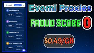 Evomi Best Residential Proxies Fraud Score 0 Setup For Cpa, Whatsapp, Telegram Craigslist
