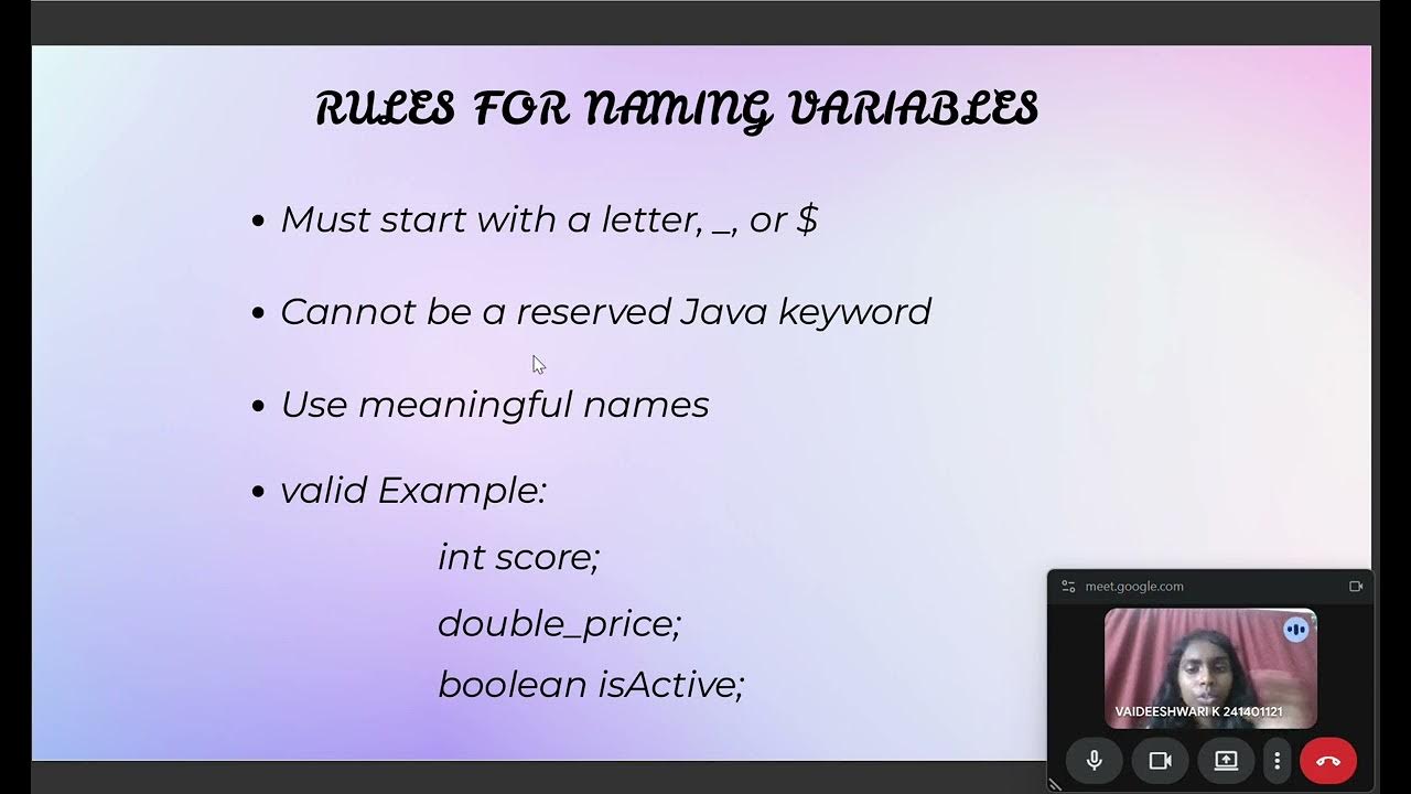 Data Types and Variables in Java - YouTube