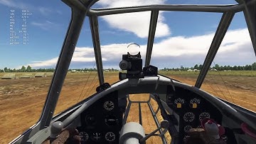 War Thunder PE-2 take off tutorial in Sim mode
