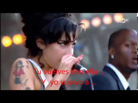 Amy Winehouse Back To Black sub español (Live at isle of wight 2007)