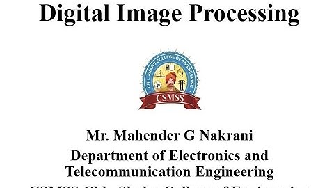 Digital Image Processing Lecture 3