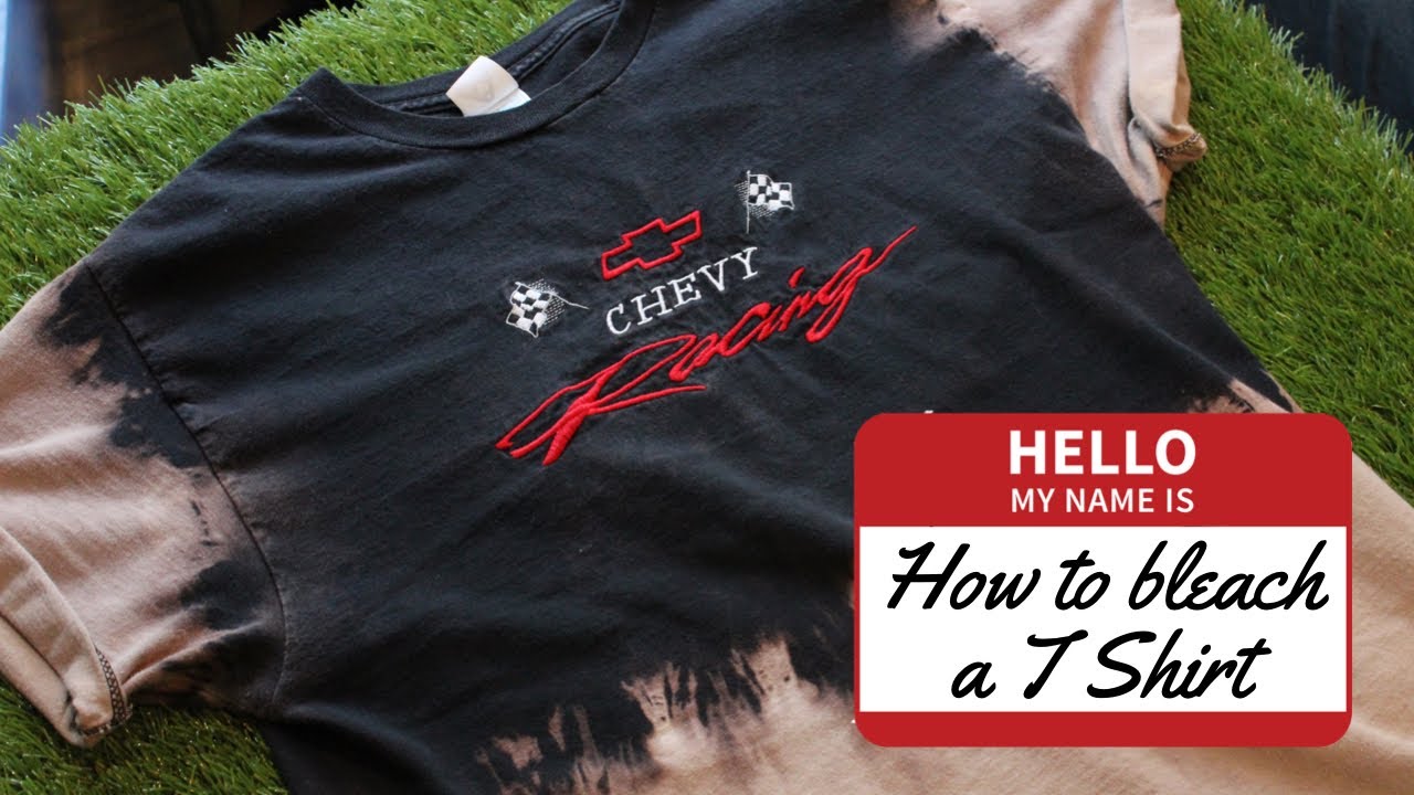 fix black shirt bleach stain